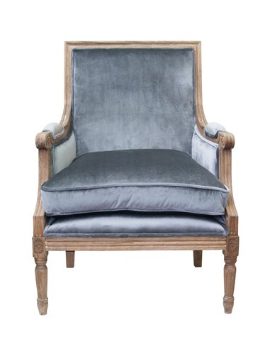Классические кресла Coolman grey velvet