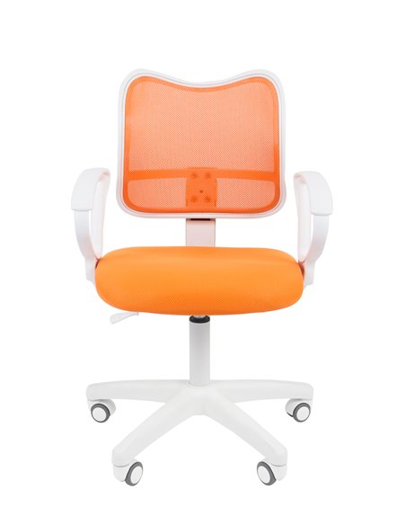 Офисное кресло Chairman 450 LT Россия белый пластик TW-16/TW-66 оранжевый