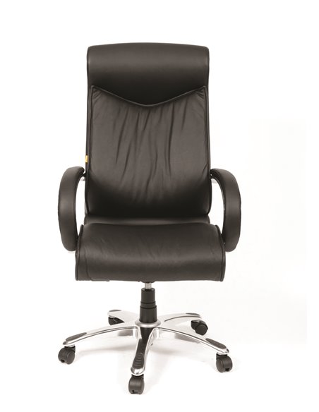 Офисное кресло Chairman 420 Россия кожа черная 