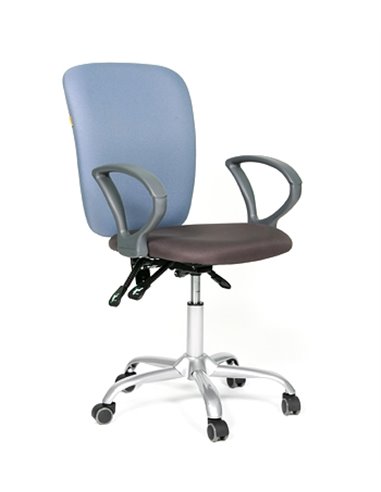 Офисное кресло Chairman 9801 Россия сид15-13 серый/сп 15-41 голубой