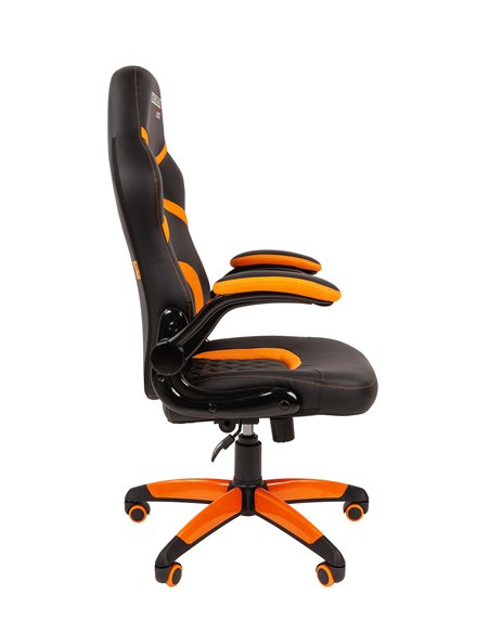 Офисное кресло Chairman game 18 Россия экопремиум черный/оранжевый
