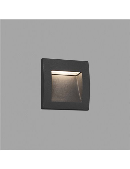 Встраиваемый светильник настенный Senda-1 серый