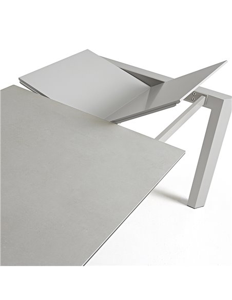 Стол Atta 140 (200) x90 керамика серый