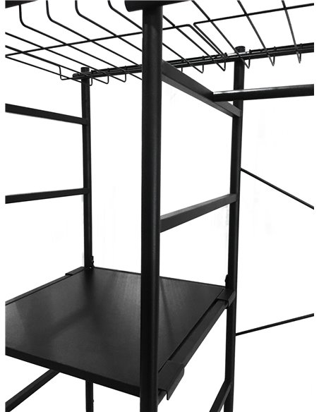 Шкаф Storn 120x164,5 черный металл