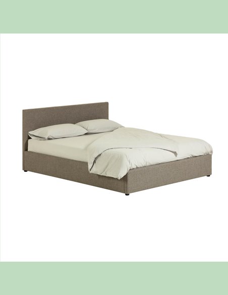 Кровать Natuse 150x190 серая