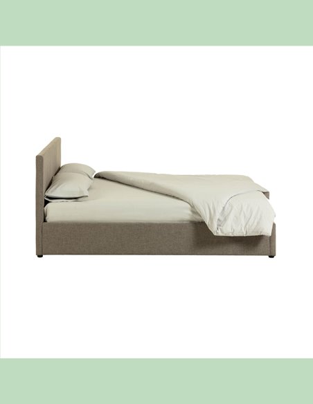 Кровать Natuse 150x190 серая
