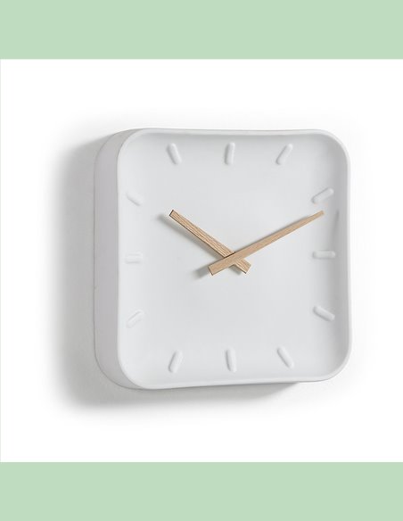 Часы настенные Wanu белые 26 x 26 см