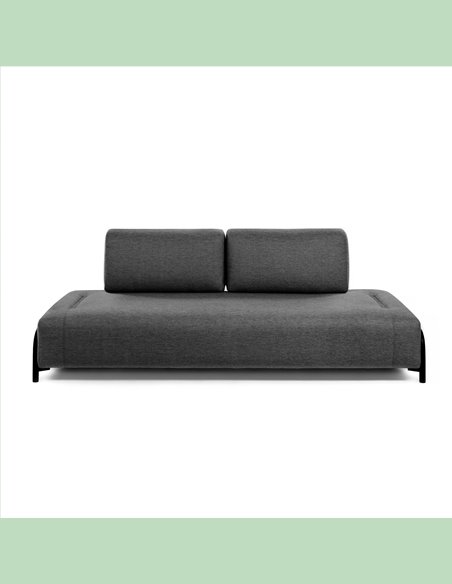 3-местный темно-серый диван Compo