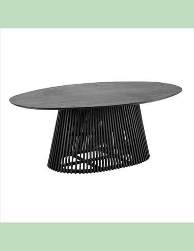 Овальный стол Irune Ø200x120 черный