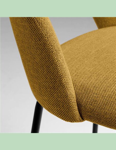 Полубарный стул Mahalia горчично-желтый