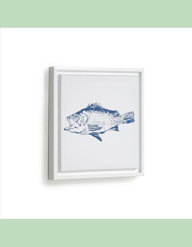 Постер Lavinia с синей рыбкой 30 х 30 см