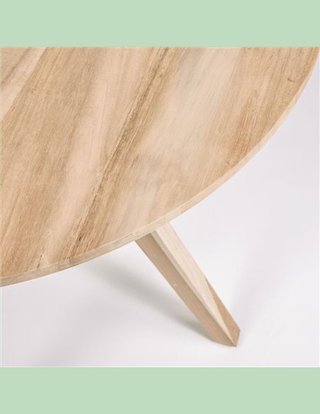 Круглый стол Maial из массива тика 90 см