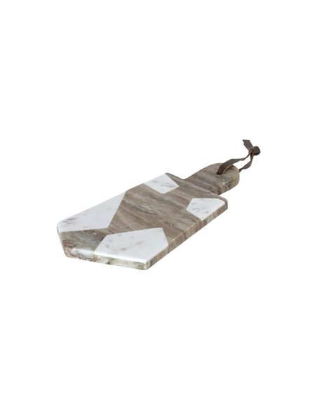 Пятиугольная разделочная доска Vanina из серого и белого мрамора