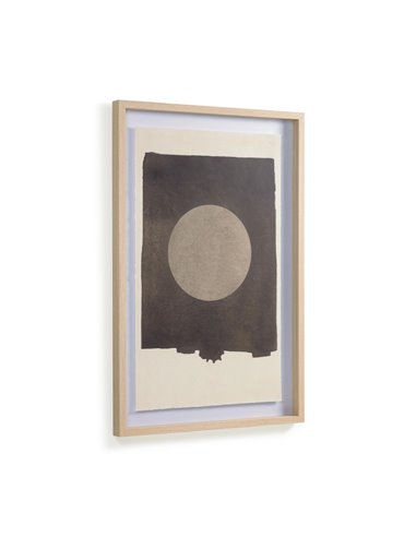 Картина Naira с черным кругом 60 х 90 см