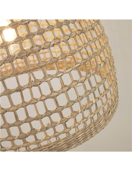 Светлый абажур Cynara из 100% натуральных волокон с натуральной отделкой Ø 49 см