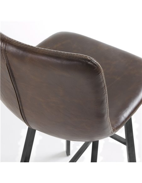Полубарный стул Trap темно-коричневый