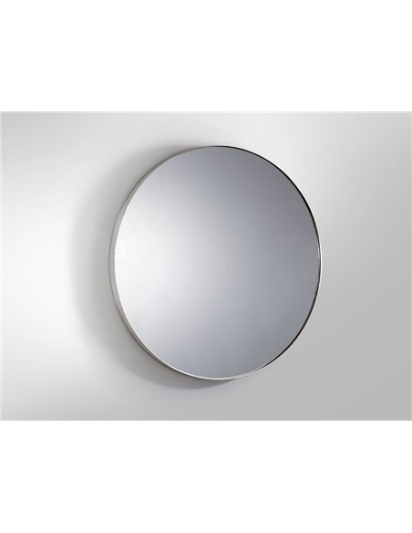 Зеркало круглое Orio Ø120 серебряное