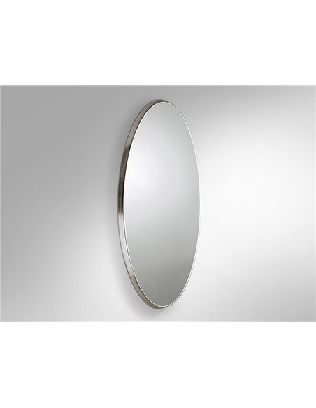 Зеркало овальное Aries 80X170 серебряное