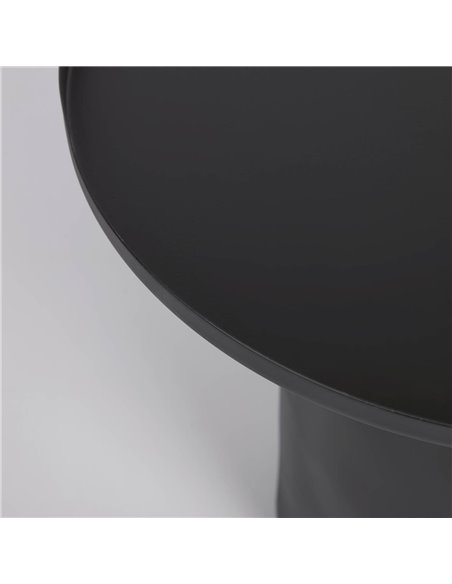 Столик журнальный Fleksa круглый из черного металла Ø 45 см