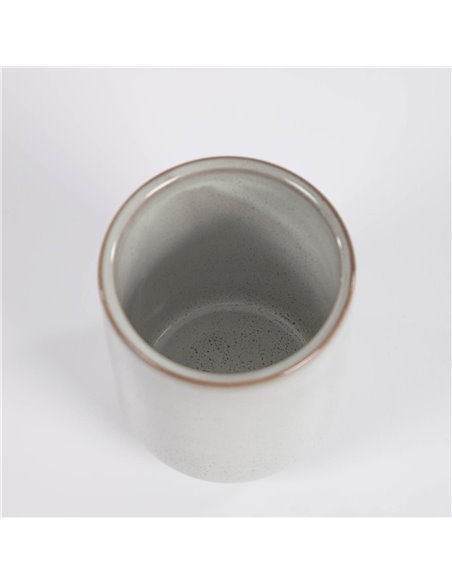 Серый керамический стакан для зубных щеток Chavela