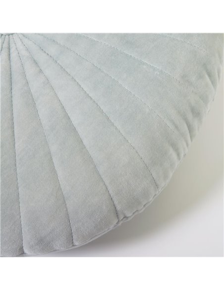 Круглая подушка Brunetta из голубого бархата Ø 35 см
