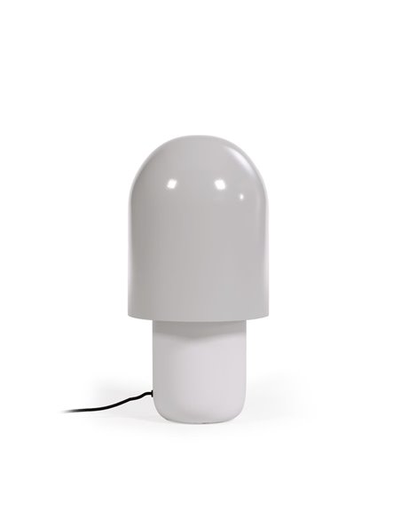 Настольная лампа из металла Brittany окрашенная в белый и серый цвет
