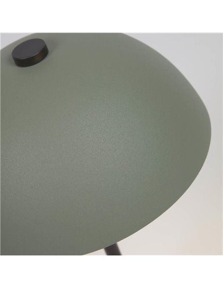 Металлическая настольная лампа Aleyla с зеленым покрытием