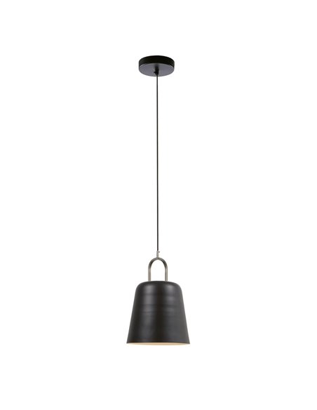 Металлический потолочный светильник Daian с отделкой в черный цвет
