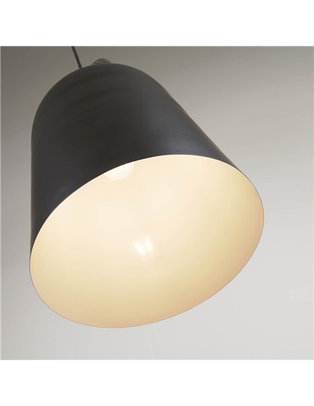 Металлический потолочный светильник Daian с отделкой в черный цвет