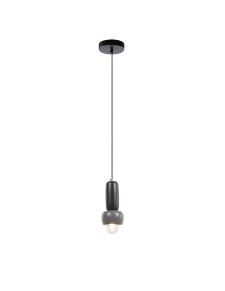 Потолочный светильник из металла Cathaysa окрашенный в серый и черный цвета