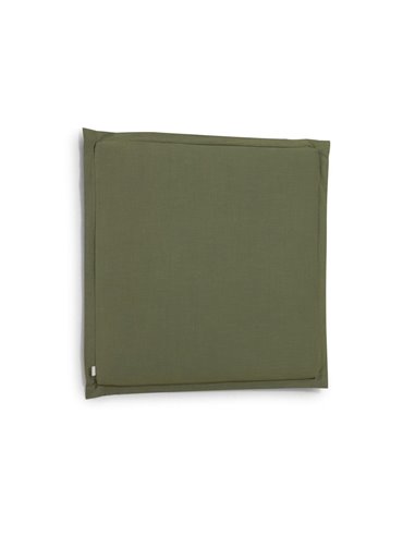 Изголовье из льняной ткани зеленого цвета Tanit со съемным чехлом 106 x 106 см