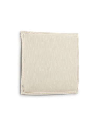 Изголовье из льняной ткани белого цвета Tanit со съемным чехлом 106 x 106 см