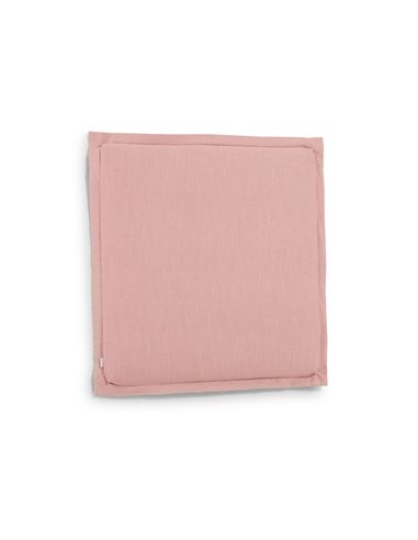 Изголовье из льняной ткани розового цвета Tanit со съемным чехлом 106 x 106 см