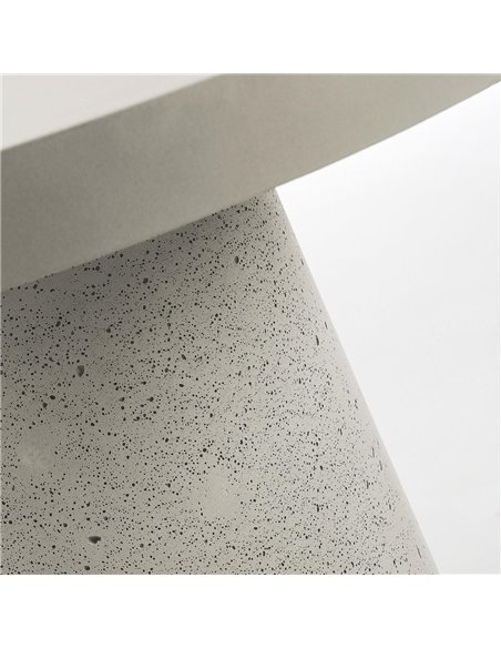 Стол Rhette ø90 цементный серый