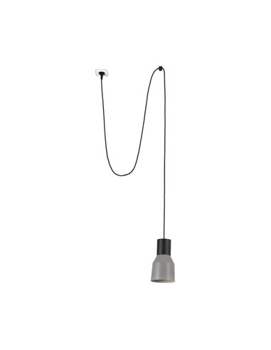 Серый подвесной светильник Kombo Ø120 с вилкой