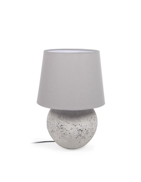 Настольная лампа Marcela из керамики с серой отделкой