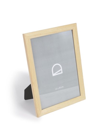 NAZIRA Large Nazira photo frame in wood with natural finish
