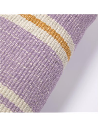 Чехол на подушку Marilina 100% хлопок фиолетовый в полоску 30x50