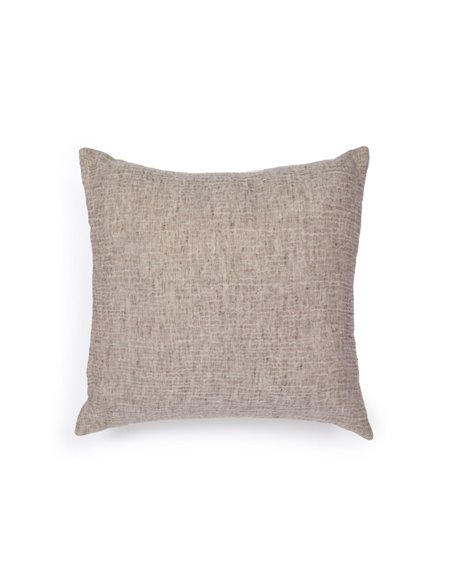 ANELEY Casilda linen and cotton cushion cover in brown 45 x