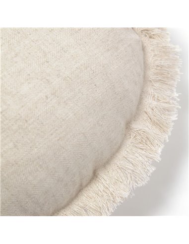 Чехол на круглую подушку Araceli из натурального льна Ø 45 см