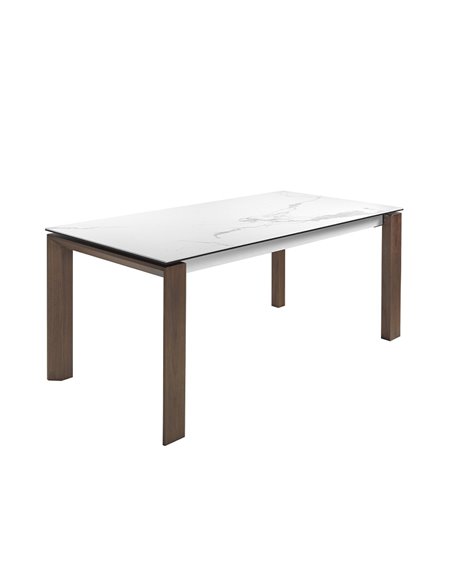 Раздвижной обеденный стол D2058BA /1095 из керамики и орехового дерева