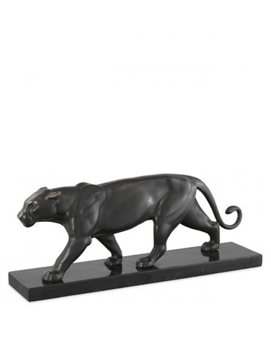 Panther on marble base