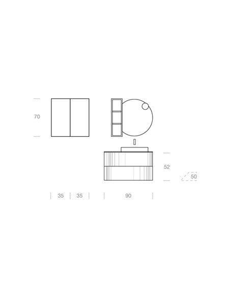 Gbgroupe Onda комплект мебели для ванны (состав 06)