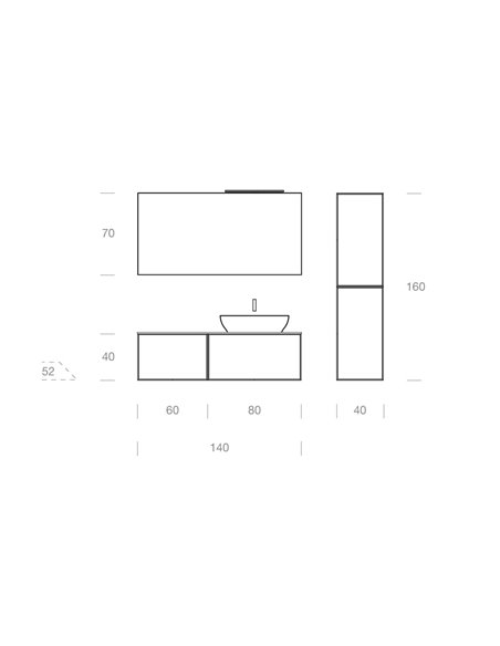 Gbgroupe Class комплект мебели для ванны (состав 10)