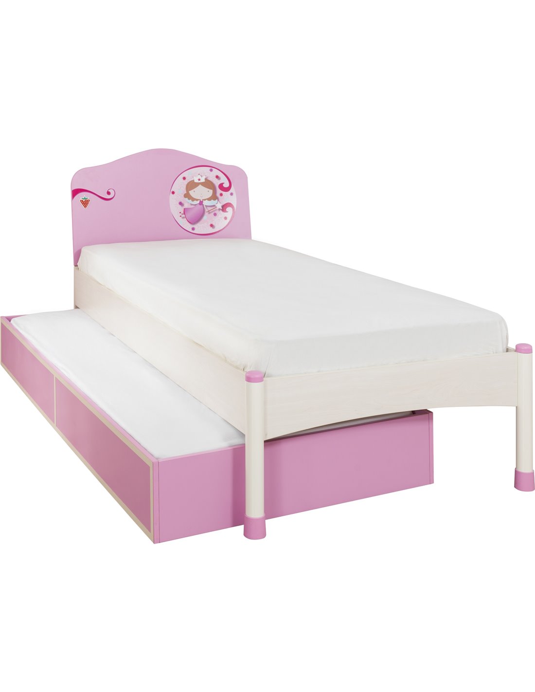 детская розовая кровать для девочки