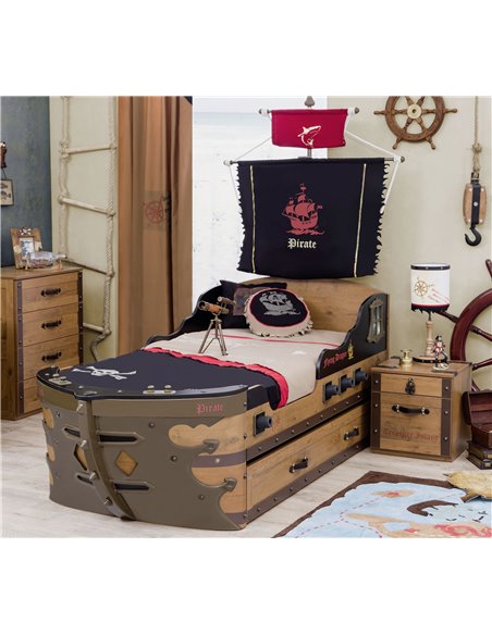 @ Pirate Кровать В Виде Корабля (M-90x195 Cm)